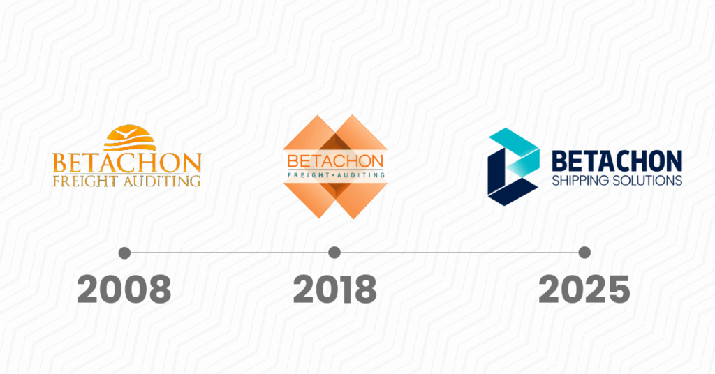 Betachon Shipping Solutions Logo History
