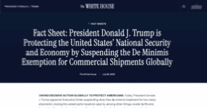 de minimis rule ending announcement